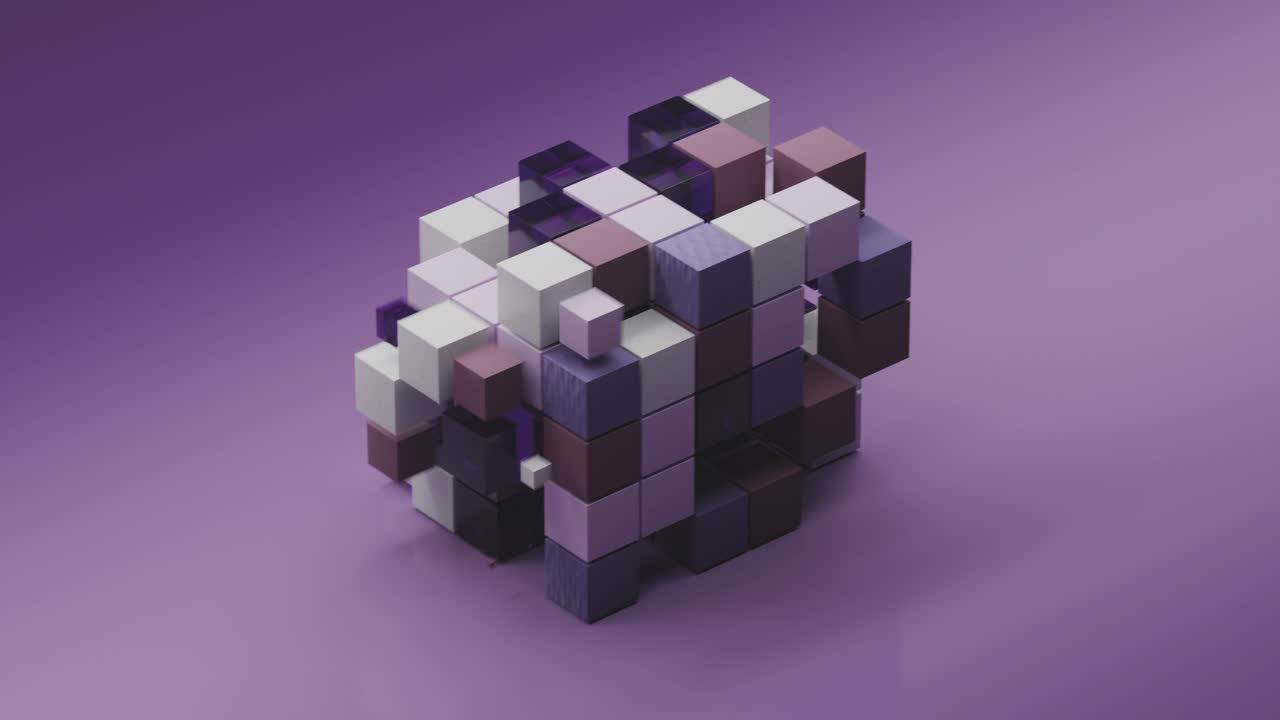 Abstract 3D Cube Render