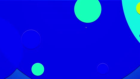 simple abstracto 4k fondo de estilo plano en bucle con círculos que cambian su tamaño, se superponen entre sí, donde cambian de color, como si estuvieran hechos de material translúcido. luma mate como canal alfa