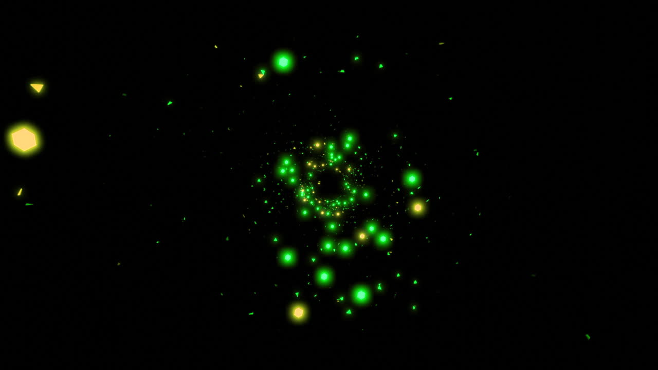 추상적인 반이는 나선형 입자