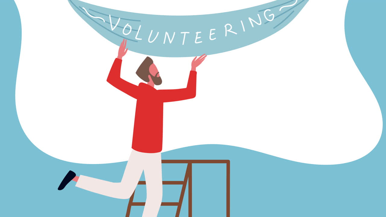 남자 자원봉사자