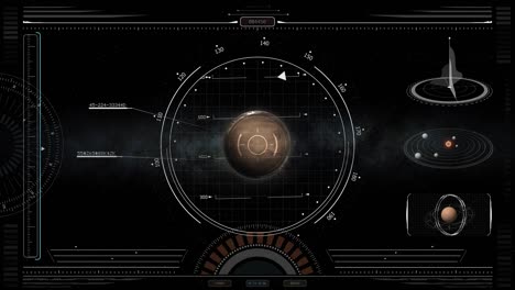 muestra la pantalla de aproximación de la nave espacial a marte