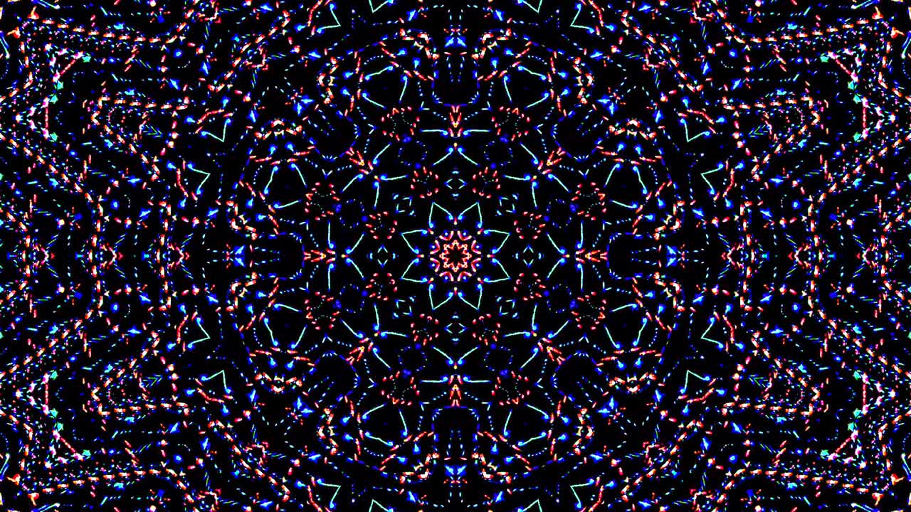 líneas coloridas ondas brillantes forma fondo caleidoscopio resumen