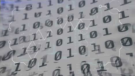 Animation-of-binary-coding-and-data-processing-over-glowing-computer-circuit-board