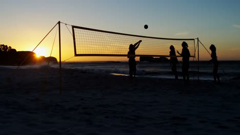 female volleyball players playing volleyball 4k