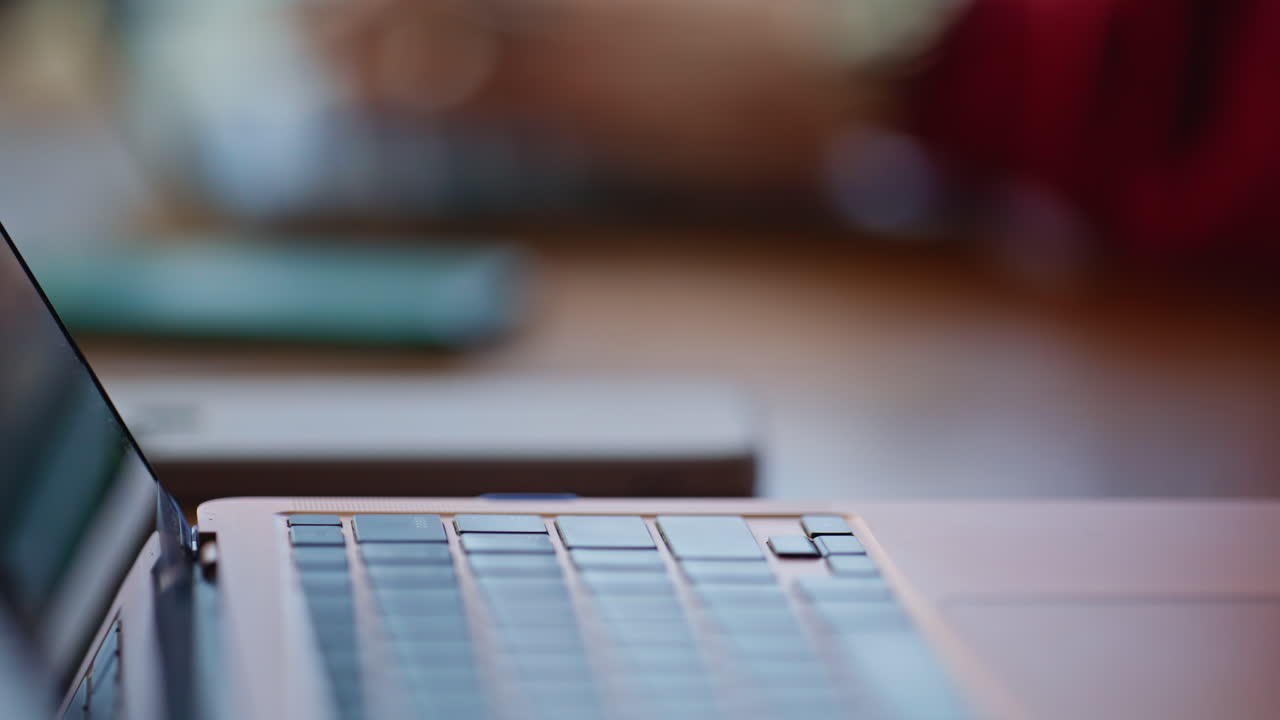 Close-up of a laptop keyboard