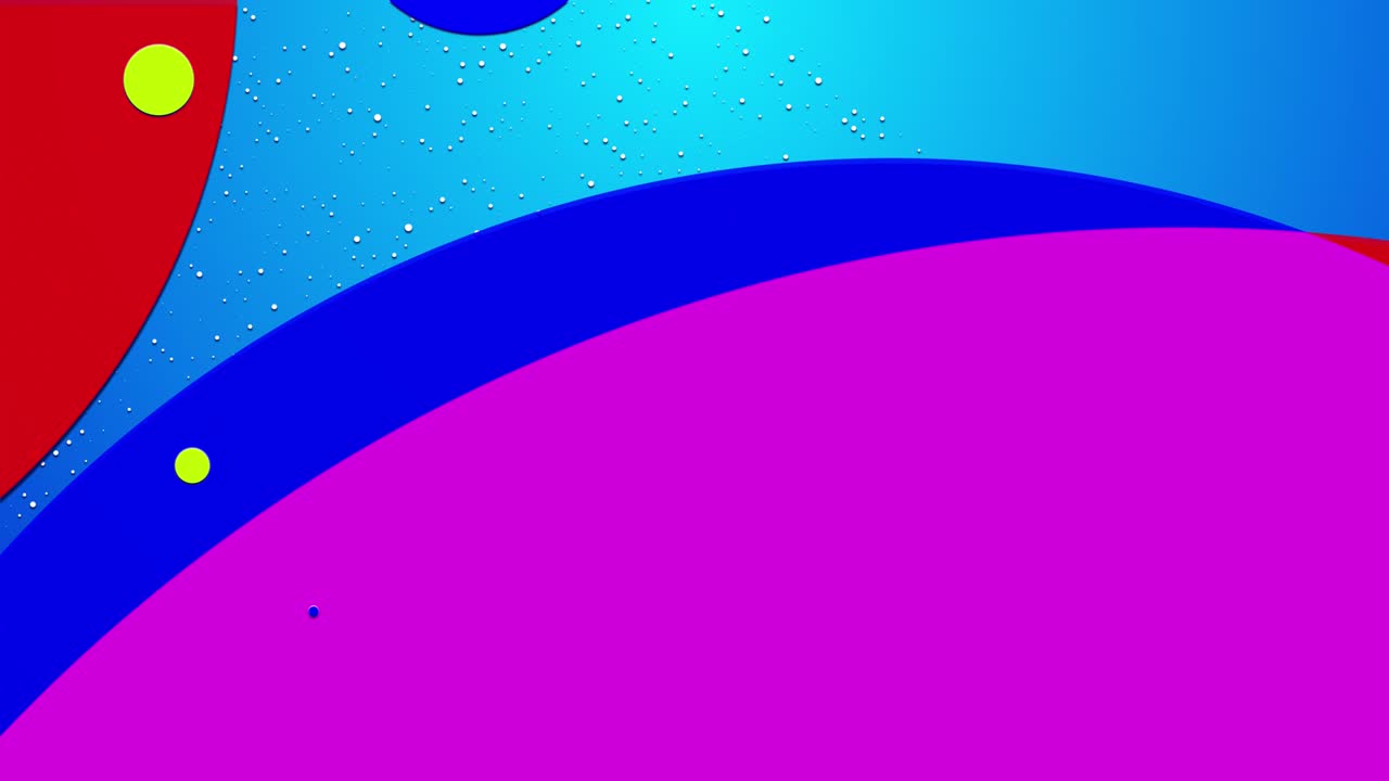 4k abstracción simple en bucle en estilo 2d plano con círculos o discos que cambian de tamaño. diseño minimalista con respaldo azul. luma mate como canal alfa