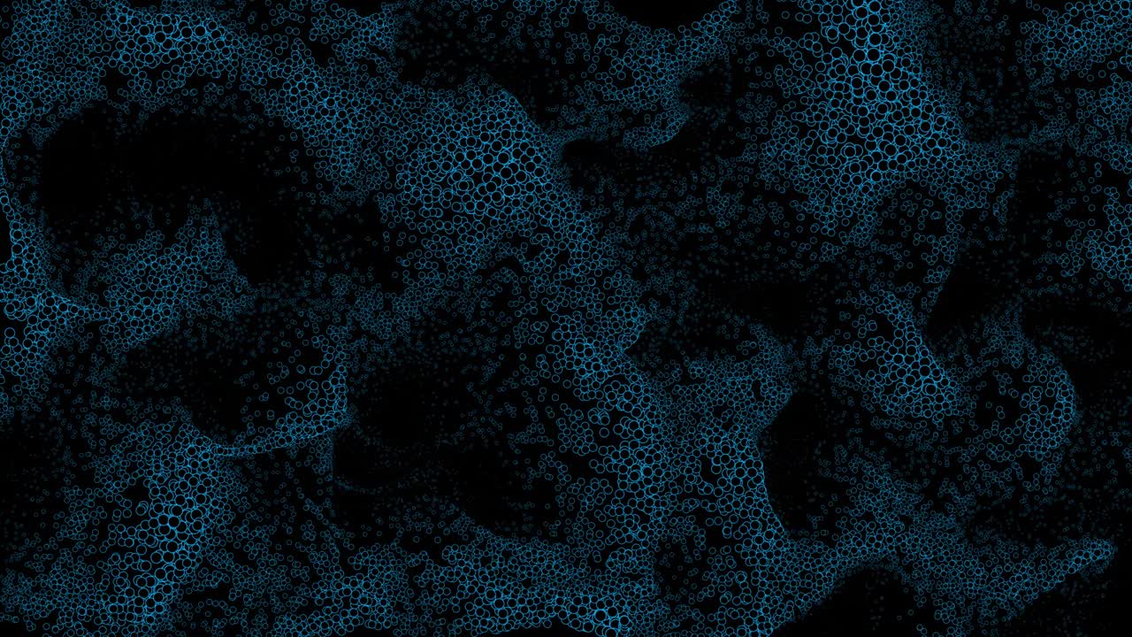 fondo animado en 4k de anillos de diferentes tamaños