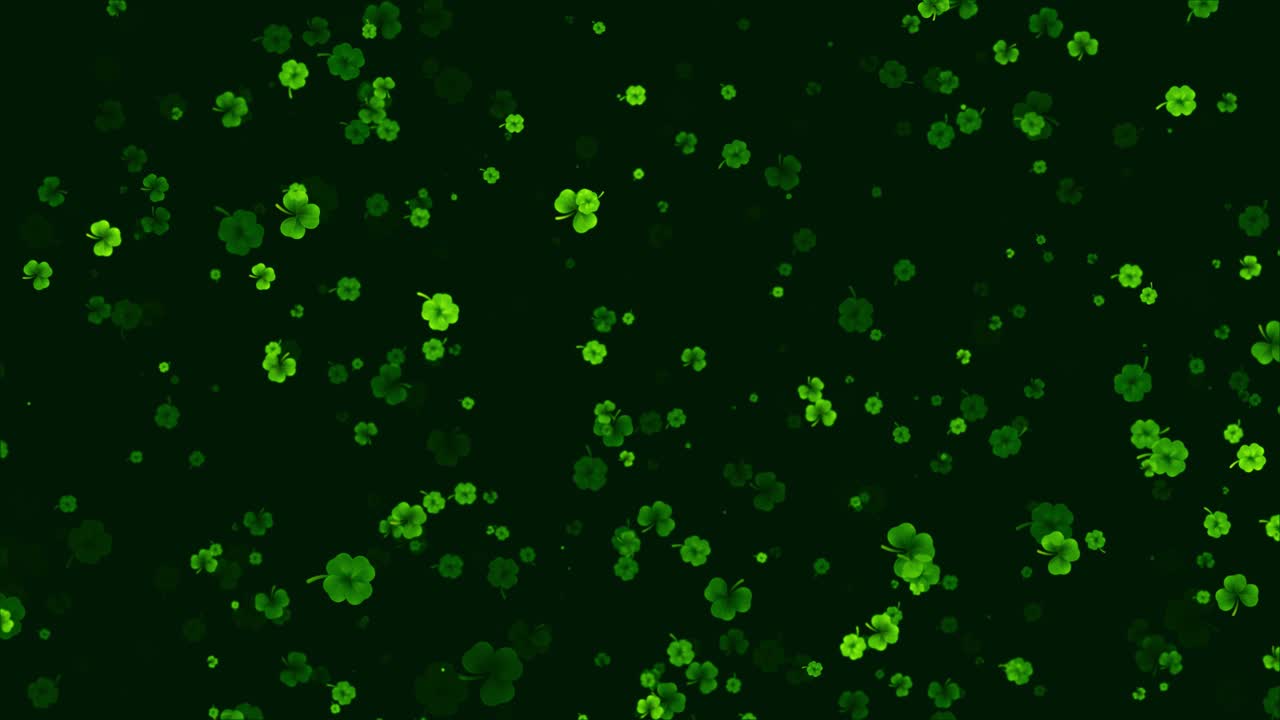 Good luck on st patricks day bright green background holiday concept of spring plant patrick day pub