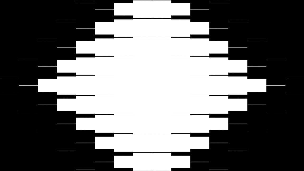 Abstract Geometric Transition with Expanding White Rectangles on Black Background