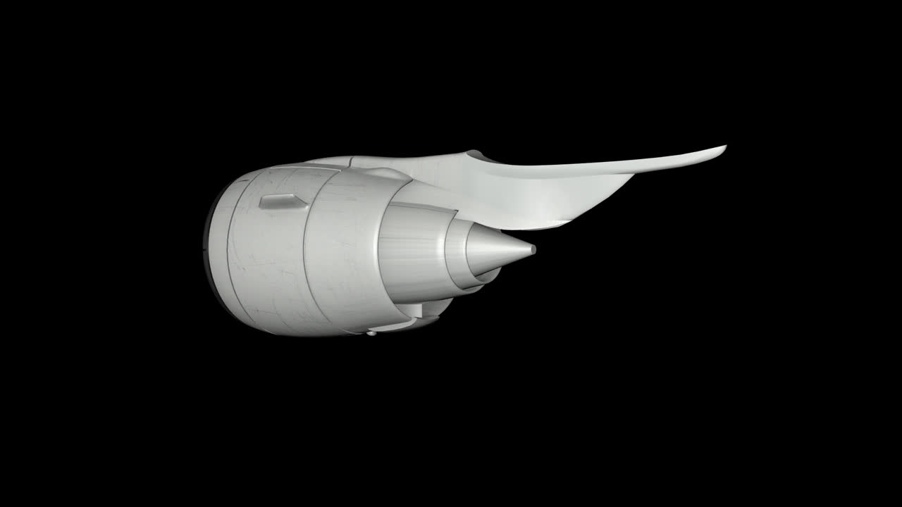 Airplane Engine 3D Model