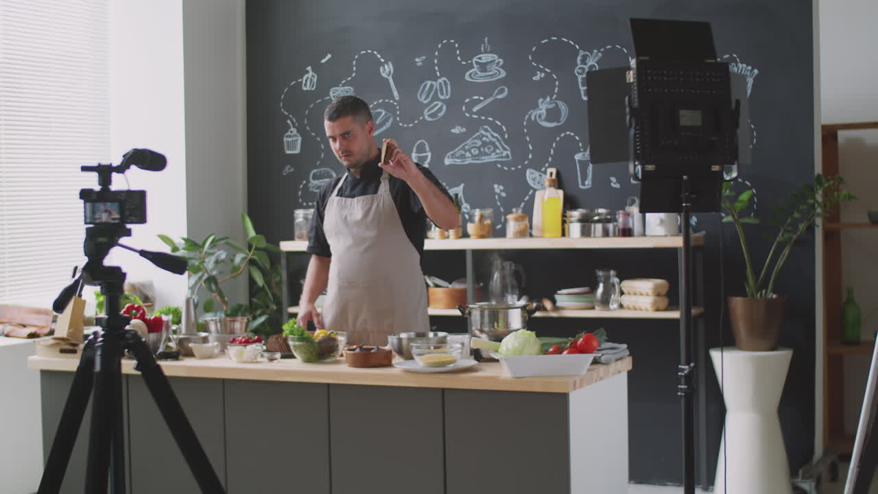 demostración de cocina del chef