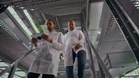 the agricultural farm of the future uses modern technologies and advanced scientists for cultivation of healthy plants and fresh products in the conditions of the industrial city and bad ecology.