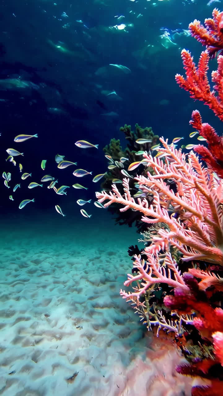 La vibrante escena de los arrecifes de coral submarinos