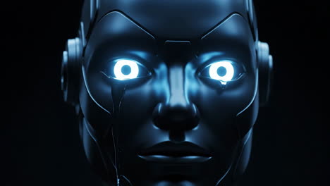 a crying robot