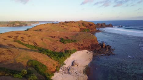 puesta de sol en la isla de lombok, indonesia