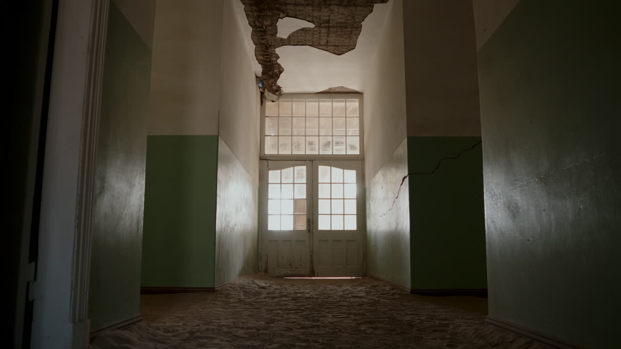 Abandoned Corridor with Sand