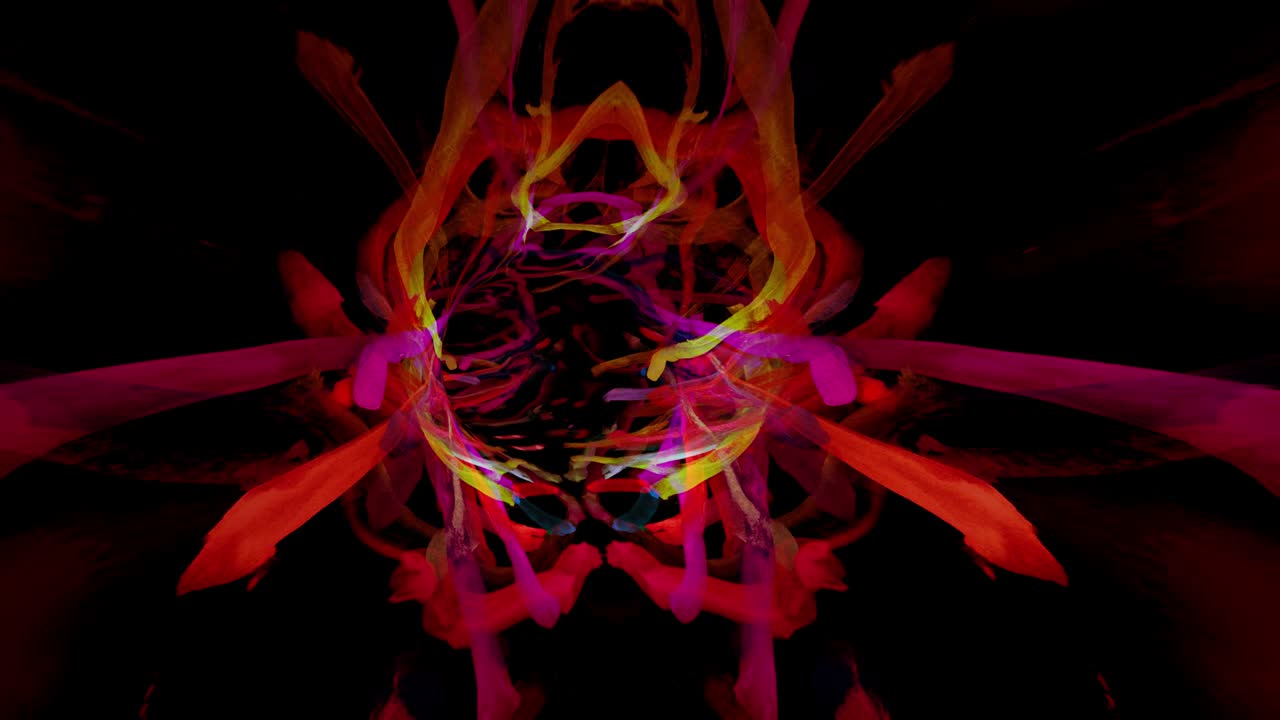 el bucle de fondo del túnel del pincel de pintura.