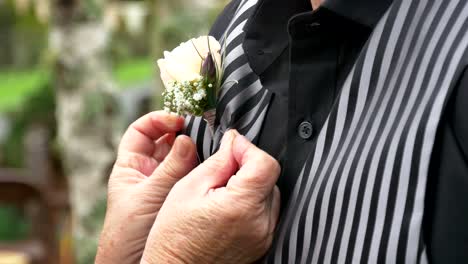 shot of wedding suits, tie, socks, shoes - watches for the groom - groom men