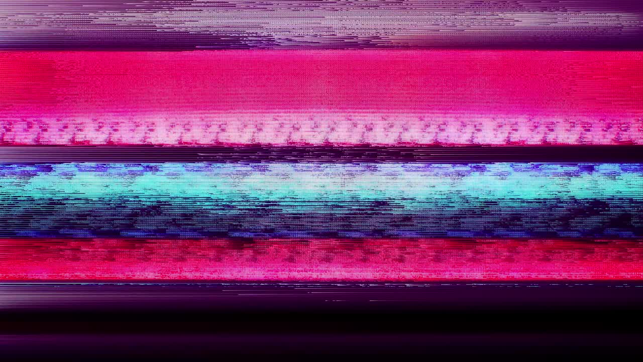 Cyberpunk Digital Noise. Glitch Background. Transition. Overlay. Damage Streaming. No Signal. Interrupted Broadcast. VJ Loop.