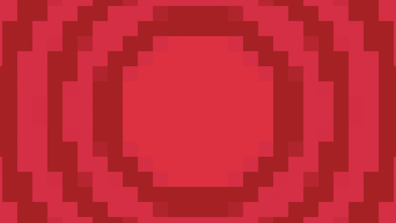 그라디언트 빨간색 픽셀 및 원 패턴