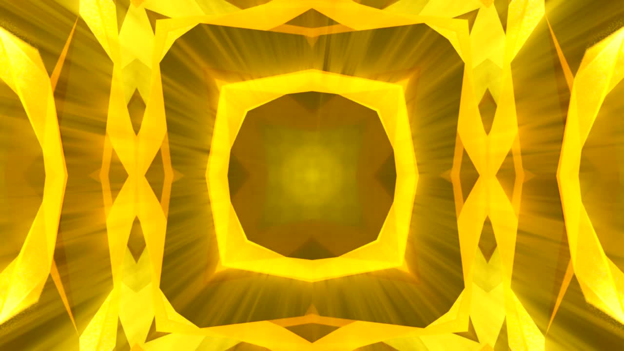 칼레이도스코프 금 보석 패턴 배경 3d 렌더링