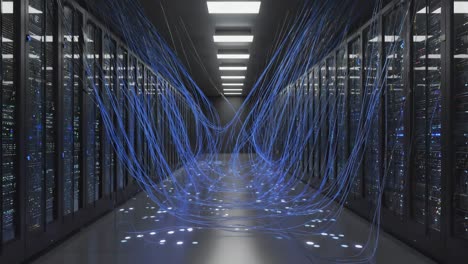 data transfer in a modern server room