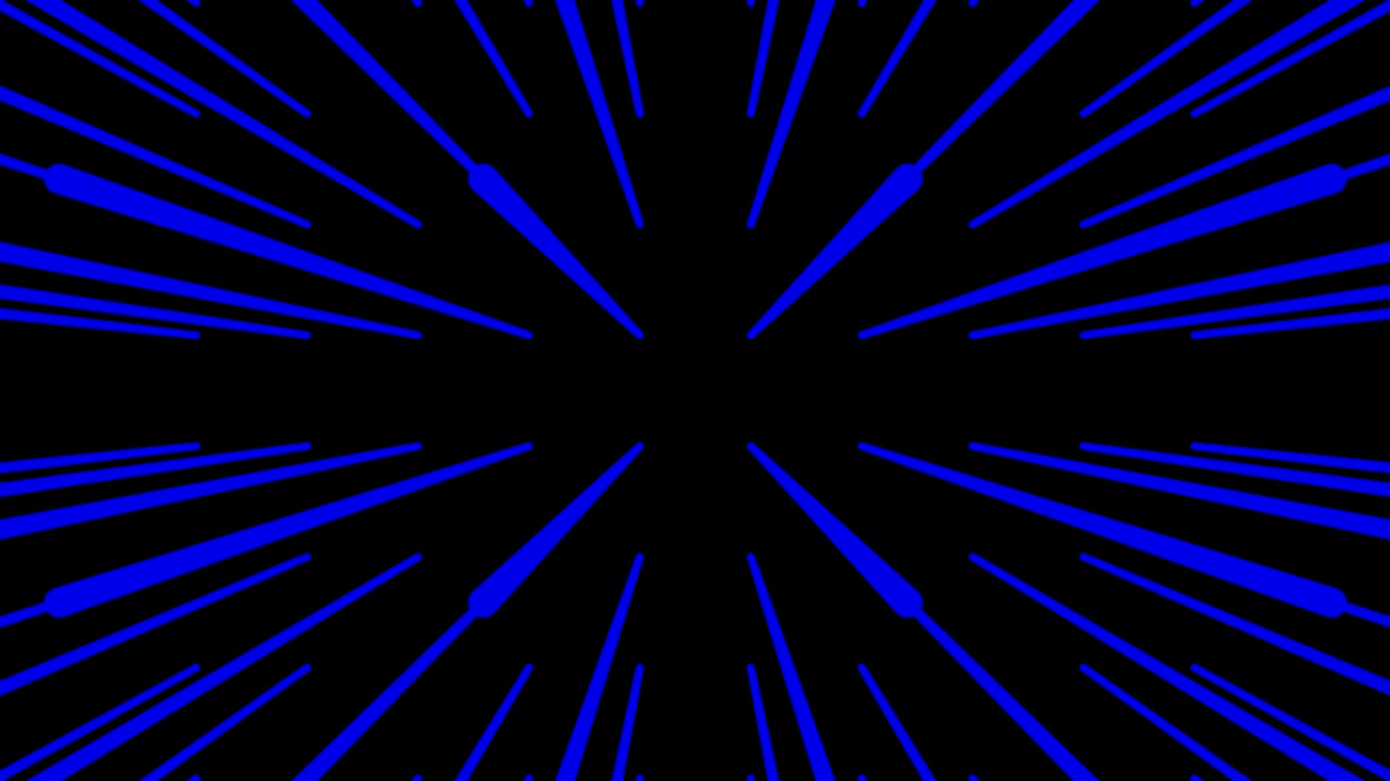 빛나는 레이저, 모션 그래픽 배경, 어두운 시간에 네온 도로에서 느린 동작.