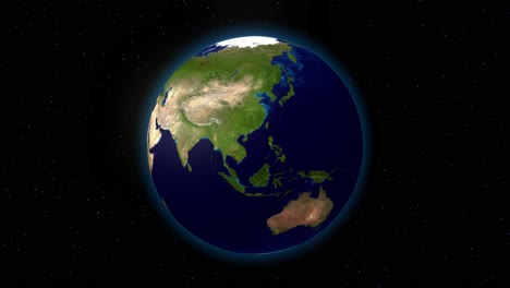 la tierra desde el espacio girando girando globo mundo mármol azul mapa de satélite 4k