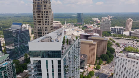 luxury balcony on top of skyscraper in atlanta city