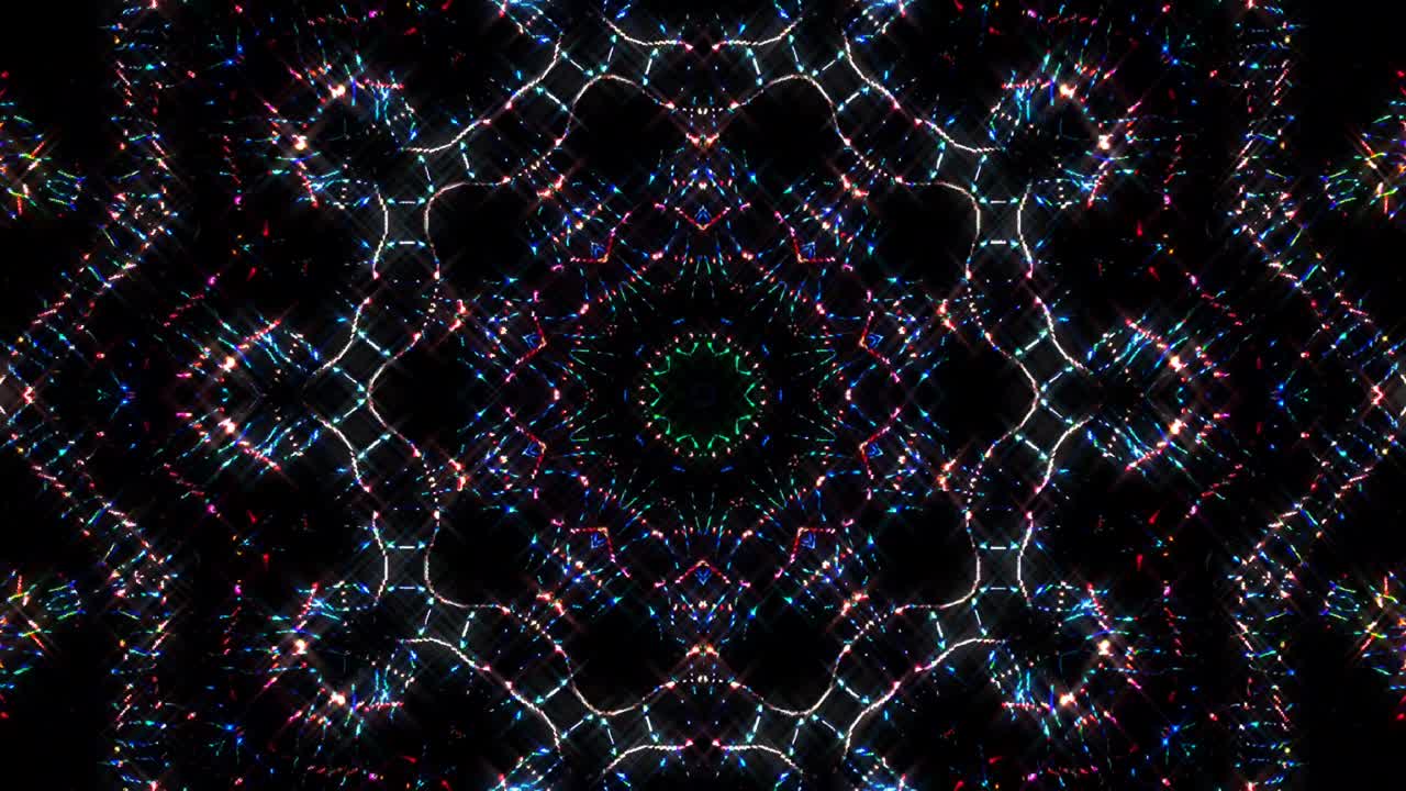Colorful kaleidoscope sequence patterns Abstract moving graphic backgrounds. For shows, mandalas, animation Bright beautiful ornaments. smooth stem