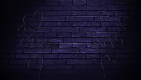 Led-light-hearts-on-a-brick-wall