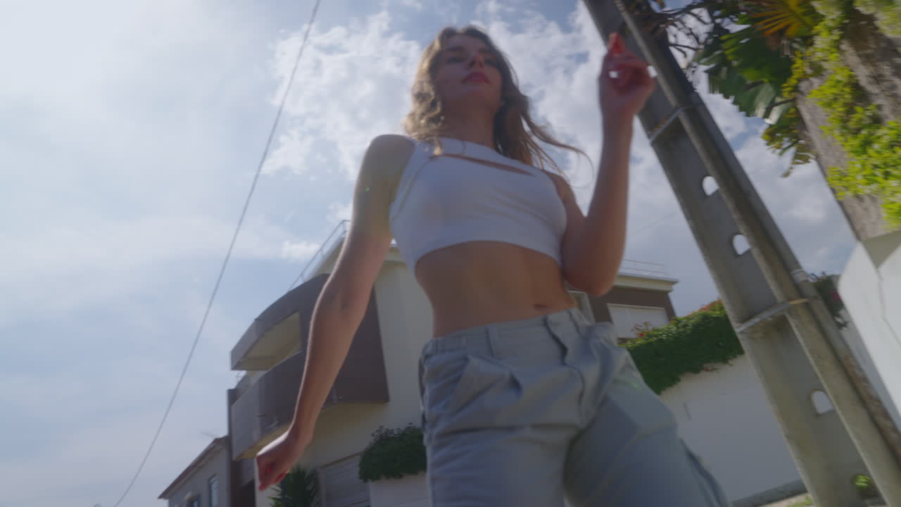 Woman Walking in the City