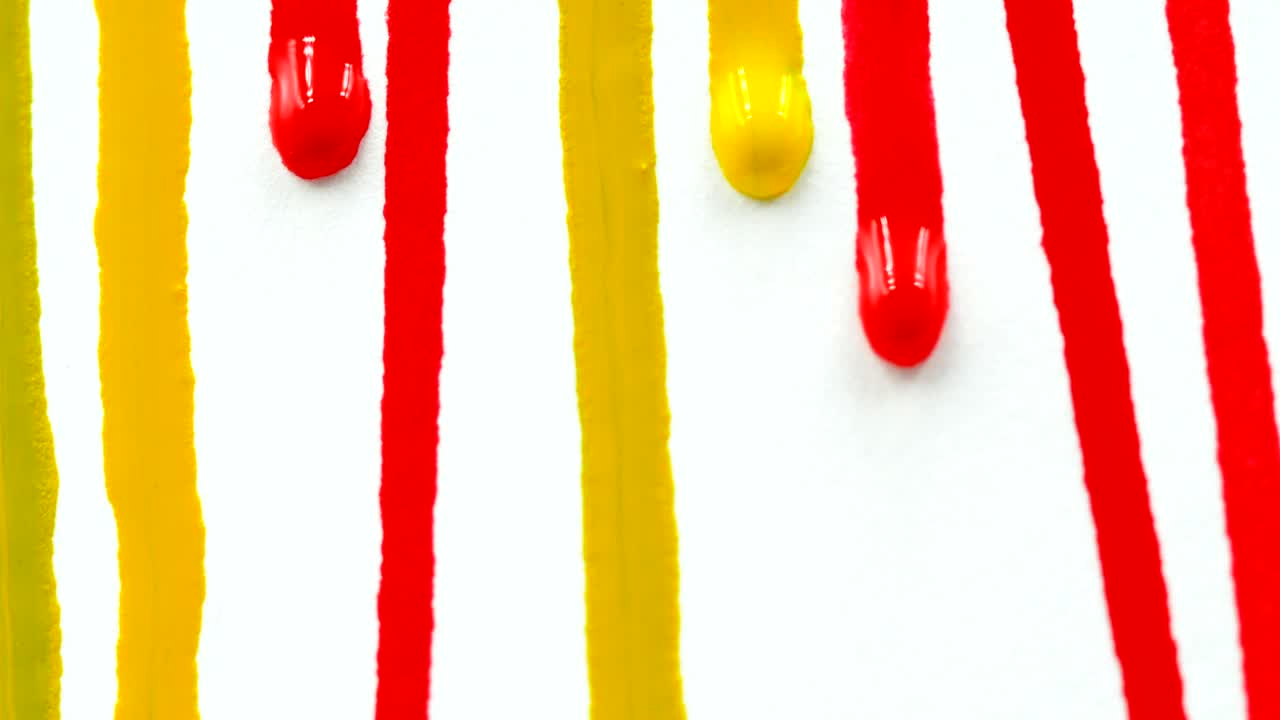 red color flowing down with slowly