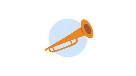 orange trumpet illustration