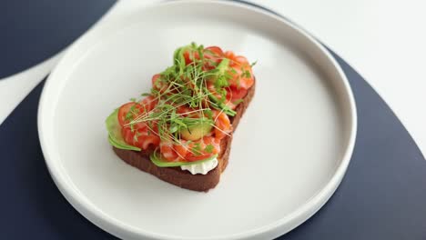 salmon avocado toast