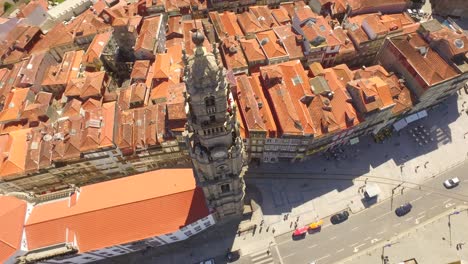 porto, portugal - aerial view of the city center