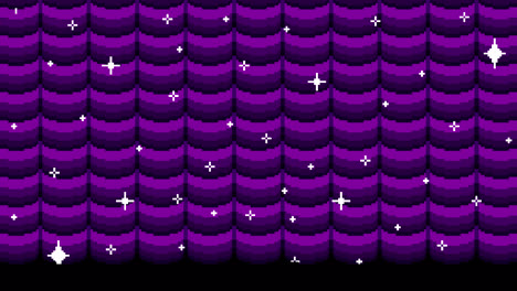 abstract purple pixel art background pattern with stars