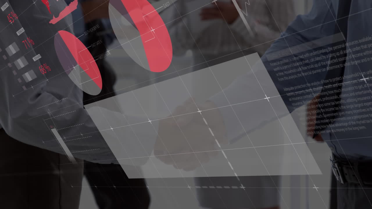 배경에 손을  ⁇ 는 데이터 처리의 애니메이션