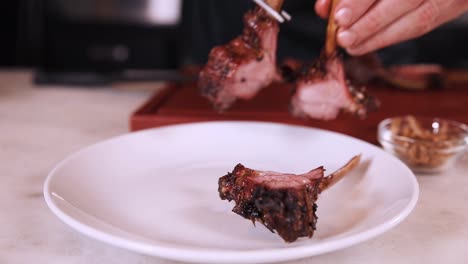 grilled lamb ribs with spices