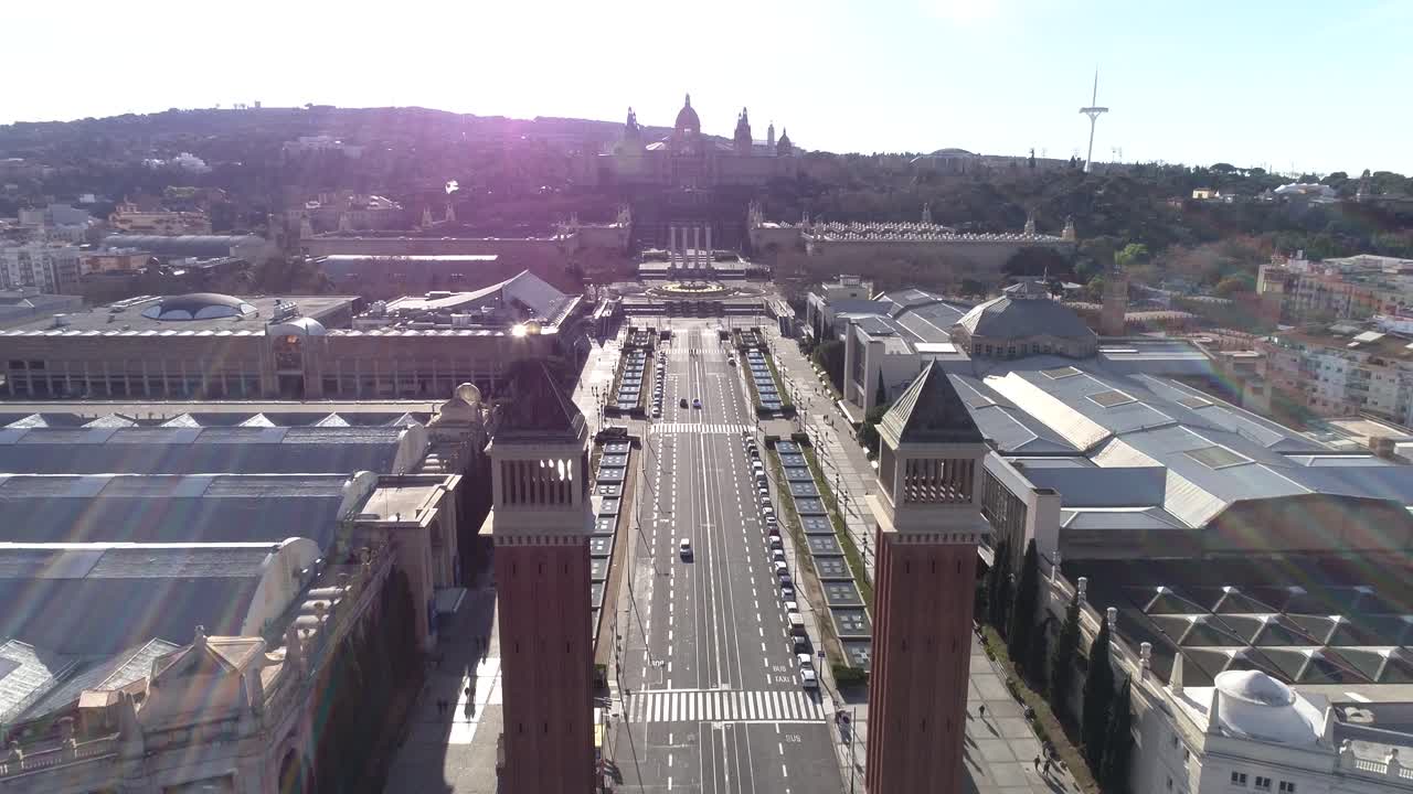 스페인 바르셀로나의 스페인 광장