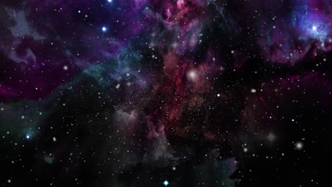 the universe and nebula clouds floating around with stars around them