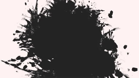 acuarela de moda arte negro pinceles de pintura en gradiente blanco