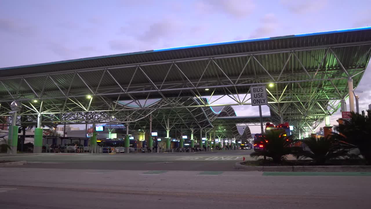 Transportation center serving Orlando Florida providing bus and rail service for commuters .