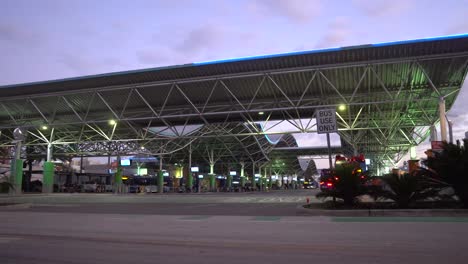 transportation center serving orlando florida providing bus and rail service for commuters .