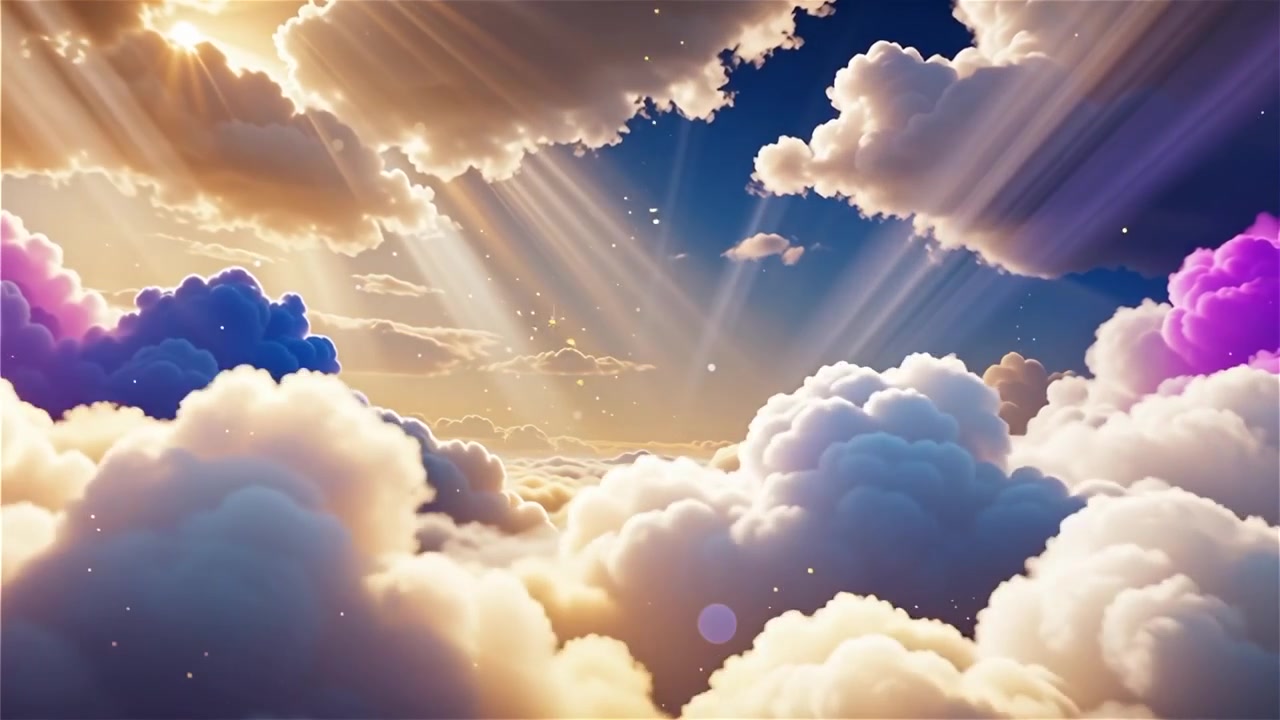 Christian Heavenly Light Worship Background