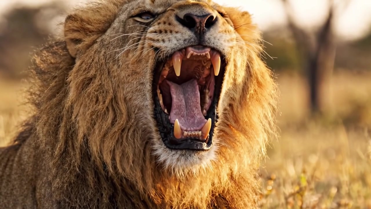 Singa Megah di Padang Rumput Keemasan: Perjalanan Memukau Melalui Kehidupan Predator Terganas Afrika, Menampilkan Kekuatan dan Keindahannya dalam Detail yang Memukau