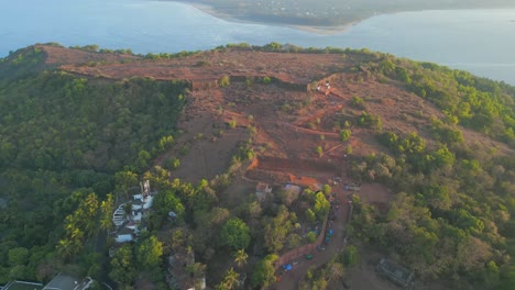 Fuerte-Chapora-Ojo-De-Pájaro-Vista-360d-En-Goa-India