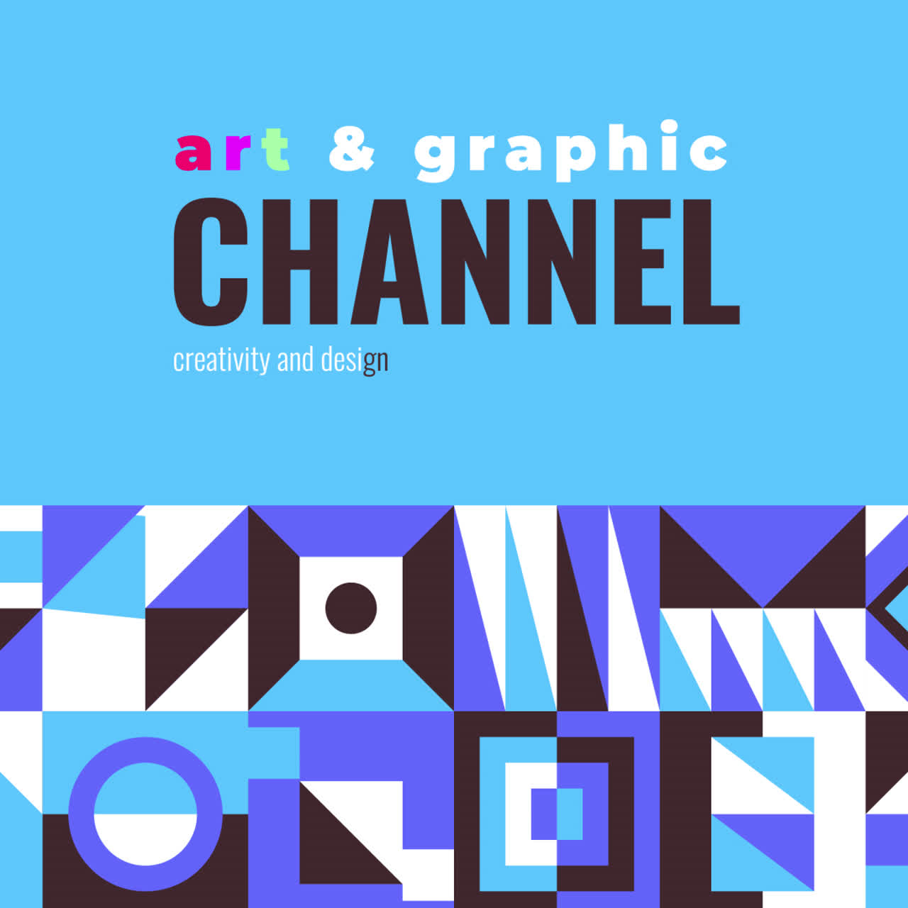 추상적인 기하학적 패턴 포스터