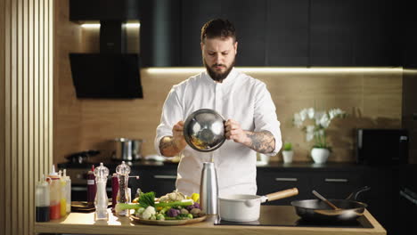 chef preparing food in the kitchen