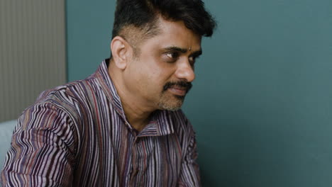 man using a singing bowl
